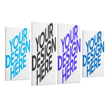 Lade das Bild in den Galerie-Viewer, 4 Panel hängende Poster Multi-Image-Design ( Vertikale Kombination ) / Leinwandbild 4-teilig / Wandbilder mit Foto selbst gestalten und bedrucken
