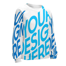 Lade das Bild in den Galerie-Viewer, Rundhalspullover Pullover Langarmshirt NH für Damen Frauen mit Foto selbst gestalten und bedrucken