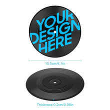 Lade das Bild in den Galerie-Viewer, Untertasse in Form CD-Aufnahme mit Foto Text Muster selbst gestalten und bedrucken