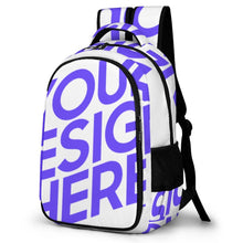 Lade das Bild in den Galerie-Viewer, Einzelbild-Design Taschen Rucksack Schultasche Schulrucksack mit Fotos Muster Text Logo selbst gestalten und bedrucken