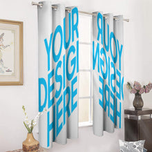 Lade das Bild in den Galerie-Viewer, Perforierter Gardinen Fotovorhang Zwei Symmetrisch 132x183cm 132x213cm selbst gestalten und bedrucken