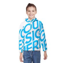 Lade das Bild in den Galerie-Viewer, Einzelbild-Design Jungen Sweatshirt Kapuzenpullover mit Kordelzug und Print Hoodie A38H mit Foto Design Motiv Text selbst gestalten und bedrucken