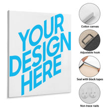 Lade das Bild in den Galerie-Viewer, Hängendes Bild aus Baumwolle und Leinen mit Bilderrahmen mit Foto selbst gestalten und bedrucken