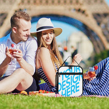 Lade das Bild in den Galerie-Viewer, Einzelbilddruck isolierte Lunch Tasche Lunchbag Wiederverwendbare Thermo-Tragetasche für Schulen, Picknick, Arbeit, Reisen mit Fotos Muster Text Logo selbst gestalten und bedrucken