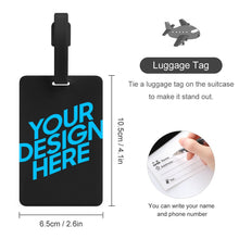 Lade das Bild in den Galerie-Viewer, Gepäckanhänger Kofferanhänger mit Foto Text selbst gestalten und bedrucken