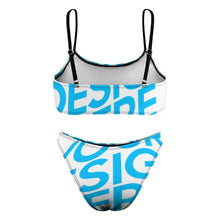 Lade das Bild in den Galerie-Viewer, Einzelbilddruck Push-Up Bustier Bikini Set 2 tlg. S100D55 Damen mit Foto Muster Text Logo selbst gestalten und bedrucken