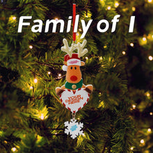Lade das Bild in den Galerie-Viewer, Elch Weihnachtsschmuck Anhänger Christbaumschmuck aus Harz mit Foto Text selbst gestalten und bedrucken