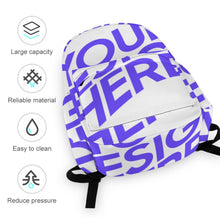 Lade das Bild in den Galerie-Viewer, Schulrucksackaus Oxford-Stoff Schultasche Reise Rucksack für Jungen / Mädchen mit Foto Design Motiv Text selbst gestalten und bedrucken