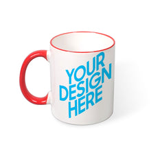 Lade das Bild in den Galerie-Viewer, Sonderangebot Farbbecher mit Mund und Griff aus Keramik selbst gestalten und bedrucken