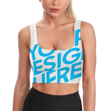 Lade das Bild in den Galerie-Viewer, Sport-BH-Top Sport-Bustier YJ037 mit Cool-Rückenausschnitt - Damen / Frauen - selbst gestalten und bedrucken