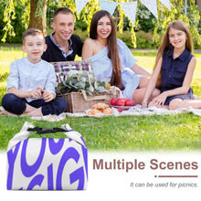 Lade das Bild in den Galerie-Viewer, Tragbare Faltbare Isoliertasche Lunchtasche Picknickkorb Picknicktasche Lunch-Bento-Tasche mit Foto Design Motiv Text selbst gestalten und bedrucken