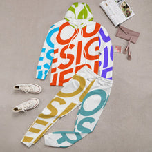 Lade das Bild in den Galerie-Viewer, Multi-Image-Druck All Over-Druck Kapuzenpullover Trainingsanzug SET Jogginghose & Hoodie Set 2 tlg. 4T03 Damen / Frauen mit Fotos Muster Text Logo selbst gestalten und bedrucken