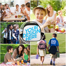 Lade das Bild in den Galerie-Viewer, Polyester Kinder Kühltasche Lunchtasche mit Tragegriff mit Foto / Text selbst gestalten und bedrucken