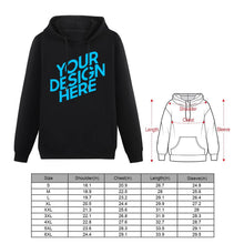Lade das Bild in den Galerie-Viewer, Herren Kapuzenpullover Hoodie / Sweatshirt mit Kapuze mit Taschen / Frontdruck mit Foto Text selbst gestalten und bedrucken