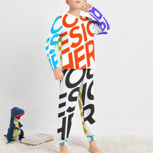 Lade das Bild in den Galerie-Viewer, Multi-Image-Druck Voll Druck Pyjama Kinder Jung JTZ (Packung, 2 tlg) in langer Form mit Fotos Muster Text Logo selbst gestalten und bedrucken