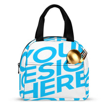 Lade das Bild in den Galerie-Viewer, Einzelbilddruck Lunchtasche Kühltasche Isoliertasche Lunchbag Thermotasche mit Reißverschluss mit Fotos Muster Text Logo selbst gestalten und bedrucken