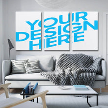 Lade das Bild in den Galerie-Viewer, 3 Panel hängende Poster vertikal 2:3 / Leinwandbild 3-teilig / Wandbilder Leinwand Malerei 3 Panel mit Foto selbst gestalten und bedrucken