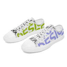 Lade das Bild in den Galerie-Viewer, Damen/Herren Canvas Schuhe Low niedrig geschnittene Segeltuchschuhe selbst gestalten und bedrucken