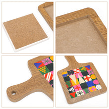 Lade das Bild in den Galerie-Viewer, Tabletts & Untersetzer Untertasse aus Holz in der Küche oder Wohnung mit Foto Text selbst gestalten und bedrucken
