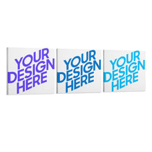 Lade das Bild in den Galerie-Viewer, Multi-Image-Design Druck Quadrat-Stil 3 Panel hängende Poster / Leinwandbild 3-teilig / Leinwand Malerei mit Foto selbst gestalten und bedrucken