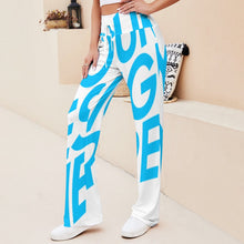 Lade das Bild in den Galerie-Viewer, Einzelbilddruck Damen / Frauen Yoga Hose Gerade geschnittene Yogahose zum Schnüren XP mit Fotos Muster Text Logo selbst gestalten und bedrucken