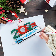 Lade das Bild in den Galerie-Viewer, Weihnachtsmann deko klein Weihnachtsdeko mit Spritze als Anhänger für Weihnachten mit Foto & Text selbst gestalten und bedrucken