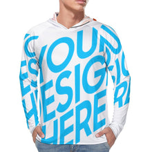 Lade das Bild in den Galerie-Viewer, Sonnenschutz Kapuzenpullover Langarmshirt Funktionsshirt NZ145 Herren / Männer mit Foto / Text selbst gestalten und bedrucken