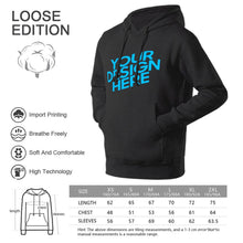 Lade das Bild in den Galerie-Viewer, Damen / Herren Paare Unisex Kapuzenpullover Hoodie / Sweatshirt mit Kapuze ( mit Taschen / Frontdruck / Pyrograph ) mit Foto selbst gestalten und bedrucken