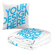 Lade das Bild in den Galerie-Viewer, (Druckteil zwei gleiche Bilder) doppelseitig bedruckte Kissen Wohndecke Flauschige Decke mit Fotos Muster Text selbst gestalten