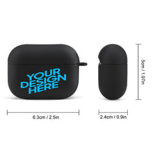 Lade das Bild in den Galerie-Viewer, Kopfhörergehäuse Schutzhülle für Bluetooth-Ohrhörer für AirPods 3 (schwarz / weiß) mit Logo Motiv oder Foto selbst gestalten und bedrucken