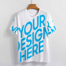 Lade das Bild in den Galerie-Viewer, Kurzarm T-Shirt Volldruck-T-Shirts TSHIRT Rundhalsshirt NT für Damen Frauen mit Foto Muster Text selbst gestalten und bedrucken