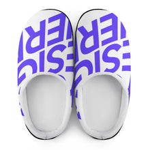 Lade das Bild in den Galerie-Viewer, Vollformatdruck Hausschuhe Pantoffeln aus Baumwolle für Damen / Frauen mit Foto selbst gestalten und bedrucken