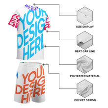 Lade das Bild in den Galerie-Viewer, Kinder Jungen Trainingsanzug Sportanzug Jogginganzüge Basic Anzug TSHIRT T-Shirt Kurze Hose Short Sportlich mit Foto Text selbst gestalten und bedrucken