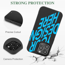 Lade das Bild in den Galerie-Viewer, Handyhülle für Apple iPhone 13 / Mini / Pro / Pro Max aus TPU Leder mit Foto Text selbst gestalten und bedrucken