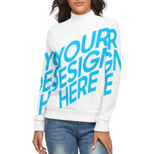 Lade das Bild in den Galerie-Viewer, Damen MY01 Rollkragen Sweatshirt Pullover mit Fotos Motiven selbst gestalten und bedrucken