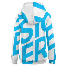 Lade das Bild in den Galerie-Viewer, Einzelbilddruck All Over-Druck Kapuzensweatshirt melierter Sweater Pullover mit Kapuze & Kontrastdetails mit Fotos Muster Text Logo selbst gestalten und bedrucken
