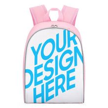 Lade das Bild in den Galerie-Viewer, 13 Zoll Schulrucksack Schultasche Rucksack Schule Mädchen Jungen Teenager mit Fotos Muster Text Logo selbst gestalten und bedrucken