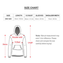 Lade das Bild in den Galerie-Viewer, Mehrbilddruck Decken Kapuzenpullover Lang für Herren & Männer B4122 mit Foto Muster Text Logo selbst gestalten und bedrucken
