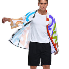 Lade das Bild in den Galerie-Viewer, Multi-Image-Druck Männer / Herren Kimono Mantel Jacke Top Cardigan Hemd Japanisch Retro mit 3/4 Arm ZS904 mit Fotos Muster Text Logo selbst gestalten und bedrucken