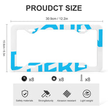Lade das Bild in den Galerie-Viewer, Kennzeichenhalter / Auto Nummernschild Halterung / Kennzeichenrahmen mit Vier flache Löcher ( ein Paar ) mit Foto selbst gestalten und bedrucken
