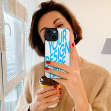 Lade das Bild in den Galerie-Viewer, TPU Leder iPhone 15 Plus Pro Max Handyhülle Business Handytasche Kartenfach Schutzhülle mit Standfunktion zum Aufklappen aufstellbar Etui mit Foto Design Motiv Text selbst gestalten und bedrucken