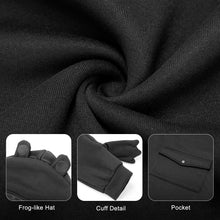 Lade das Bild in den Galerie-Viewer, Doppelseitiger Druck Winter Warmes Frosch Hoodie Kapuzenpullover mit großer Tasche für Mädchen Frauen mit Foto Muster Text selbst gestalten und bedrucken