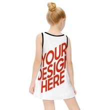 Lade das Bild in den Galerie-Viewer, Ärmelloses Kinder Mädchen Kleid ET018 mit Foto Design Motiv Text selbst gestalten und bedrucken