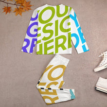 Lade das Bild in den Galerie-Viewer, Multi-Image-Druck Voll Druck Schlafanzug Pyjama Kinder Mädchen JTZ in langer Form mit Fotos Muster Text Logo selbst gestalten und bedrucken