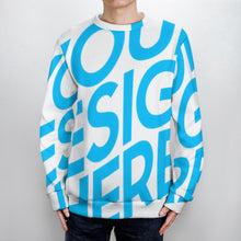 Lade das Bild in den Galerie-Viewer, Einzelbild-Design Unisex Sweatshirt Pulli mit Rundhalsausschnitt MY09 Damen/Herren mit Foto Design Motiv Text selbst gestalten und bedrucken