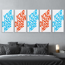 Lade das Bild in den Galerie-Viewer, Hängendes Bild - Fünf gemeinsame Multi-Bild-Design (Vertikal 2: 1) Leinwandbild selbst gestalten und bedrucken