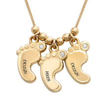 Lade das Bild in den Galerie-Viewer, Mutterschmuck Babyfußkette X0009 mit Namen Gravur selbst gestalten