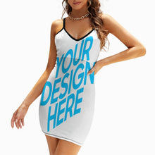 Lade das Bild in den Galerie-Viewer, Sexy Sommerkleid Sling Kleid NZ006 Damen / Frauen selbst gestalten und bedrucken