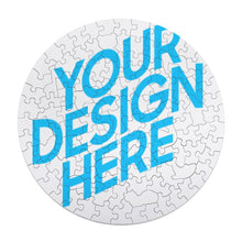 Lade das Bild in den Galerie-Viewer, Rundform Holz Foto Puzzle - Teile in Tierform - selbst gestalten und bedrucken