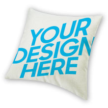 Lade das Bild in den Galerie-Viewer, Baumwolle Leinen Kuschelkissen Kissenbezug einseitiger Druck mit Foto Text selbst gestalten und bedrucken